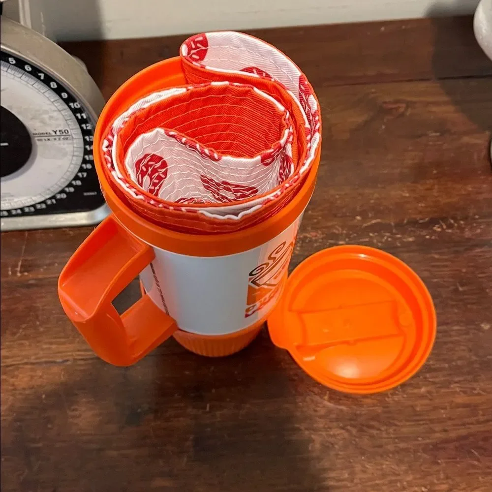 Dunkin Donuts Whirley insulated commuter coffee cup mug retro Bucket Hat Cap NEW